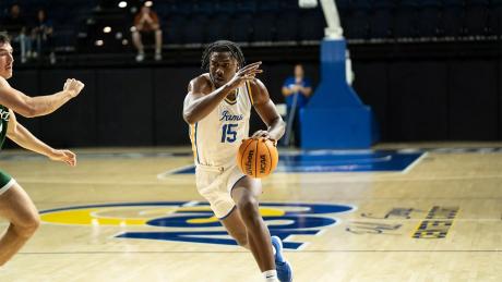 Angelo State's Jaqai Murray drives during a game against Adams State on Saturday, Nov. 15, 2025.