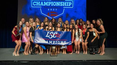 The Angelo State volleyball team claimed nine Lone Star Conference awards, highlighted by junior outside hitter Madi Parrish being named the LSC Player of the Year.