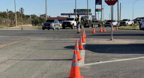 Rollover Crash on US 87 North stalls traffic on Sunday, Nov. 2.
