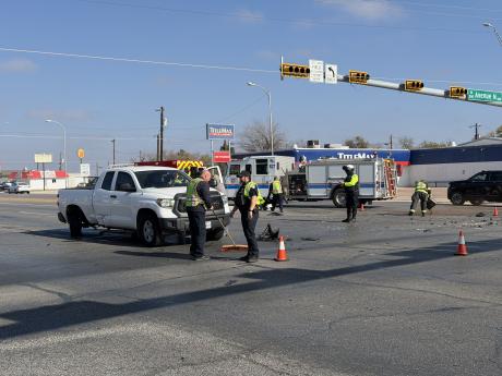 A crash late Monday morning is causing traffic to be redirected at the intersection of Bryant Boulevard and Avenue N.