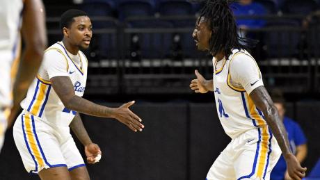 The Angelo State men's basketball team beat rival UT Permian Basin on Tuesday in a game that went down to the wire.
