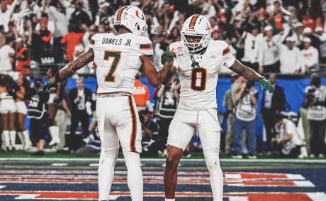 Miami Hurricanes in action at the Fiesta Bowl 2026