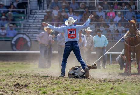 San Angelo cowboy Dylan Hancock turned in the fastest time at the National Western Stock Show and Rodeo in Denver on Sunday, beating the defending world champion for the title.