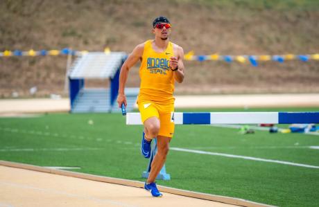 Angelo State senior Rami Balti was named the NCAA Division II National Athlete of the Week by the United States Track & Field and Cross Country Coaches Association on Monday afternoon for his outstanding performances at the New Mexico Team Open last weekend.