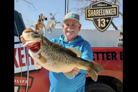 San Angelo fisherman Wendell Ramsey caught the first-ever Legacy Class ShareLunker from Hords Creek Reservoir last week.
