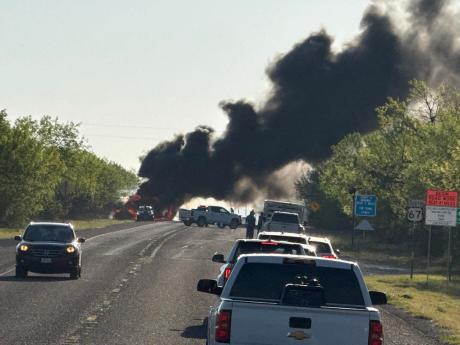 Dove Creek Firefighters Respond to Fiery Vehicle Crash on US 67 on March 26, 2026