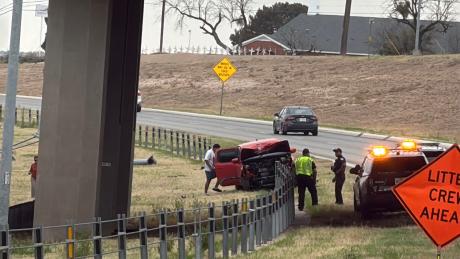 A crash on the Houston Harte Expressway on Wednesday morning is slowing traffic in both directions.