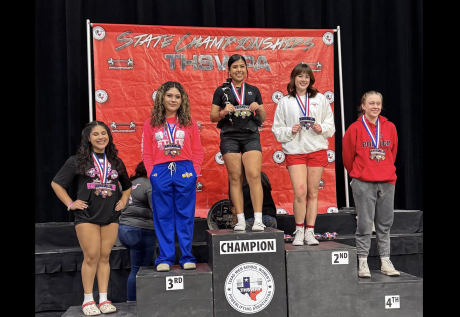TLCA San Angelo’s Samantha Trevino took first place Thursday at the 3A Division I state powerlifting meet to bring home her school first-ever state title in athletics.