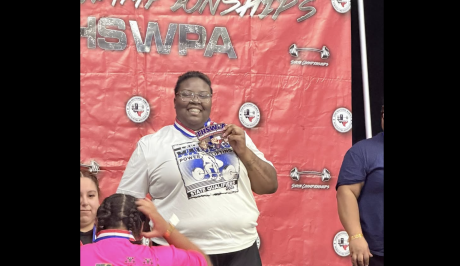 San Angelo Lake View's Janiya Jefferson took third place Friday at the Class 4A Division I state powerlifting meet - and she remains the state record holder in the deadlift.