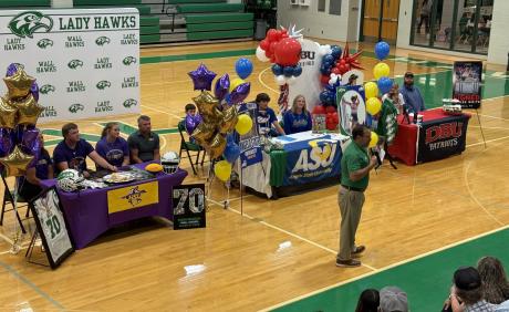 Wall Hawks signing.