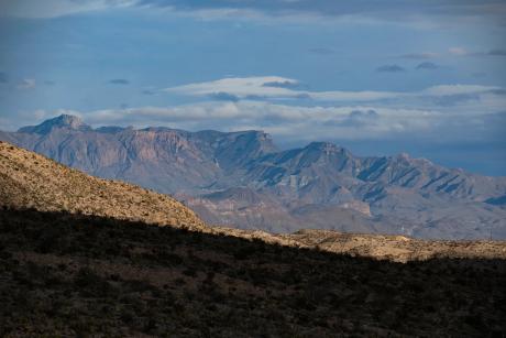 The Chisos Mountains, part of the Big Bend National Park, on Jan. 23, 2024.