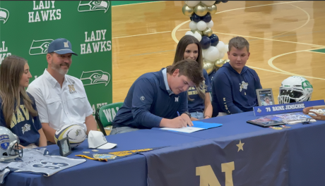 Wall's Baine Jenschke signs with the U.S. Naval Academy