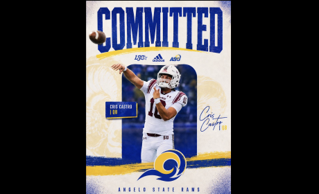 Quarterback Cristian Castro, who graduated from TLCA San Angelo last year, has transferred to Angelo State University.