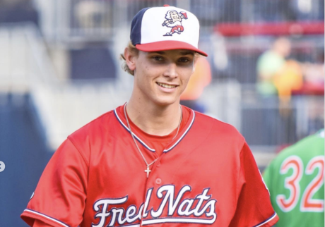 Former Wall High School pitcher Luke Young was called up to the Triple A Rochester Red Wings earlier this month, and he’s now one more promotion away from playing in the majors.