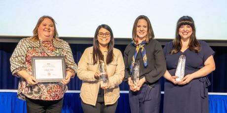 (L-R) Angela Eaton, Ceci Hernandez, Dr. Aubrey Madler, Sonia Ramirez-Munoz (not pictured: Marla Daugherty)