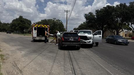 A crash near Angelo State on Wednesday closed westbound traffic on Avenue N.