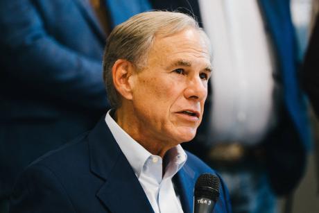 Texas Gov. Greg Abbott speaks at a news conference in Kerrville on June 8, 2026. Abbott has opposed Minnesota's efforts to force him to extradite an ICE agent who was being held in a South Texas jail.