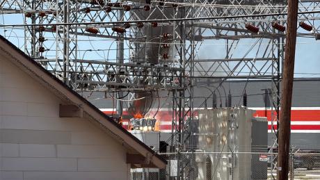 An electrical substation caught fire and exploded Thursday afternoon in San Angelo, knocking out power to more than 3,000 homes and businesses.