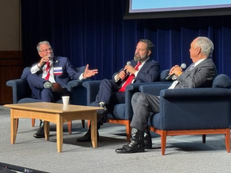 Texas Senator Charles Perry, House Speaker Dustin Burrows, and State Representative Drew Darby at the 2026 West Texas Legislative Summit