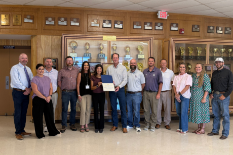 Congressman August Pfluger visited Mason High School to present the Congressional Bronze Medal to Sabina Perez, the highest honor Congress presents to America's youth.