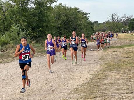 Runners compete during the 2026 Spring Creek Cross Country Invitational on Wednesday, Sept. 23, in Mertzon.