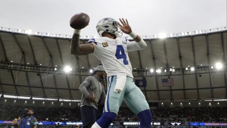 Dallas Cowboys' Dak Prescott in Brazil