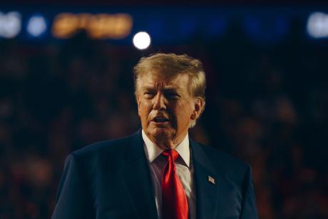 President Donald Trump at Republicans' midterm convention in Dallas on Sept. 10, 2026.