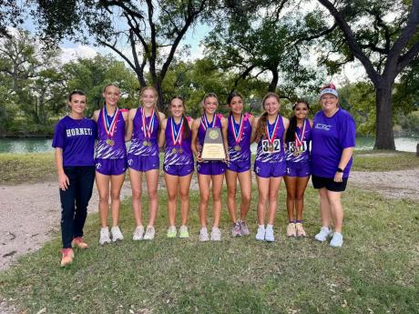 The Irion County Lady Hornets had a remarkable showing at the District 11-1A Cross Country Meet on Wednesday by claiming the top seven spots.