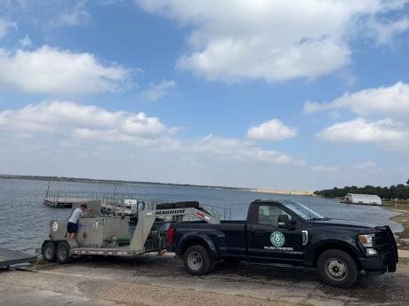 In a continued effort to rebuild its fish population, Brady Creek Reservoir was stocked with about 70,000 bluegill sunfish fingerlings Tuesday afternoon.