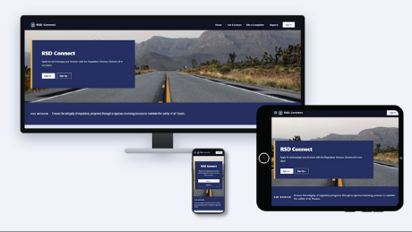 Texas Department of Public Safety's new licensing platform, RSD Connect