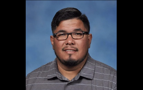 San Saba football coach Andreas Aguirre