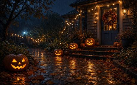 Rainy Halloween