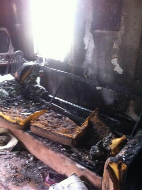   Aftermath of the fire(LIVE! Contributed photo)