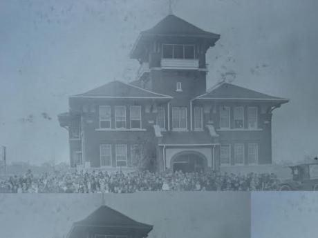 A picture of the original Reagan (Photo courtesy of Karen Clark and Reagan Elementary)