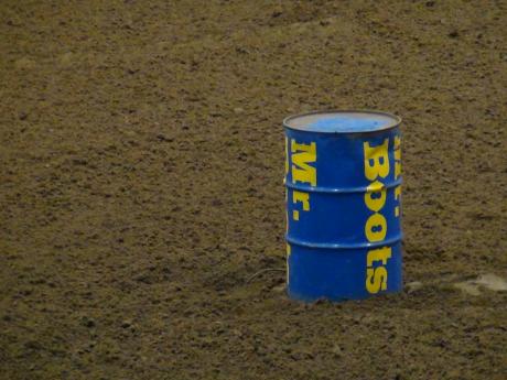 A Barrel used in the Spur Arena (LIVE! photo by Cheyenne Benson)