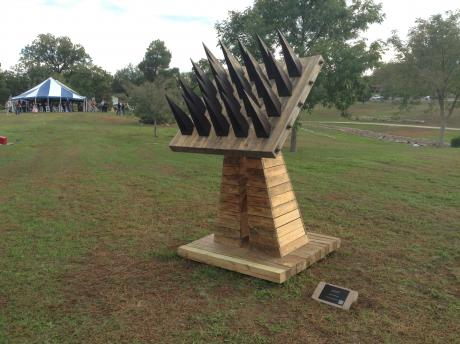 Sculpture at the second annual Salmon Sculpture Competition (LIVE! Photo by Lauren Lopez) 