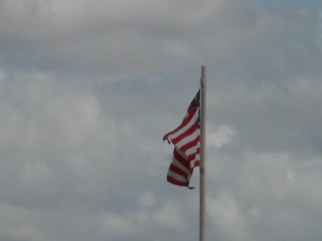 The flag at Fort Concho (LIVE! photo by Cheyenne Benson)