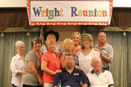 Several photos featuring family members and a 'Wright Reunion' are on the SD card (photo courtesy of SAPD)