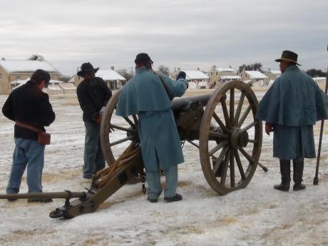 The Artillery gears up to shoot their gun (LIVE! photo by Cheyenne Benson)