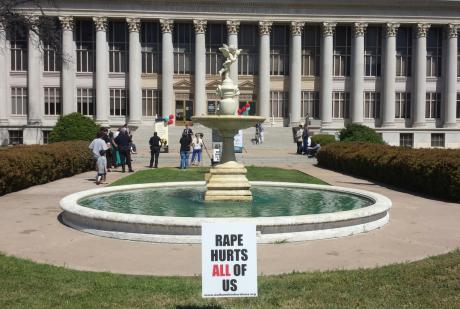 A small gathering at the Tom Green County Courthouse to proclaim April Alcohol &amp; Sexual Abuse Month(LIVE! photo/Amanda Henson)