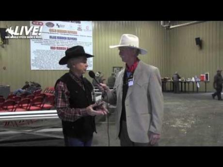 Pierce Miller on the history of the San Angelo Stock Show and Rodeo. (LIVE! Photo/Ed Blackburn)
