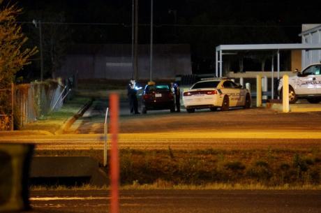 The suspect is arrested after a two-hour standoff in north San Angelo Wednesday night. (LIVE! Photo/John Basquez)