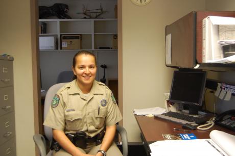 Tom Green County game warden Cynthia Aguilar says the best part of her job is the new experiences. (LIVE! Photo/Chelsea Schmid)