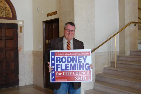 Rodney Fleming filed to run for Single Member District 1 on Wednesday at City Hall. (LIVE! Photo by Chelsea Schmid)
