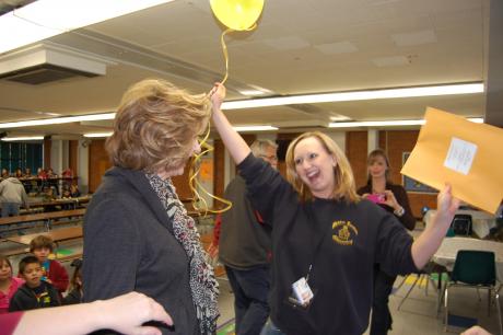 Sheri Pruitt won the campus grant for Alta Loma Elementary with her "Integrating Science Through Literacy Stations" project. (LIVE! Photo by Chelsea Schmid)