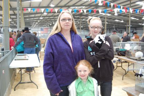 Monica Jackson, Chayla Lewis and Miranda Jackson at the San Angelo Stock Show and Rodeo. (LIVE! Photo by Chelsea Schmid)