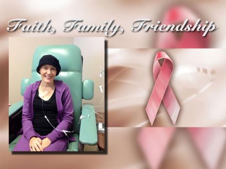 Kim Hamilton Hunter smiles after her second chemo treatment. She had just lost her hair. (Photo courtesy of Kim Hamilton Hunter)