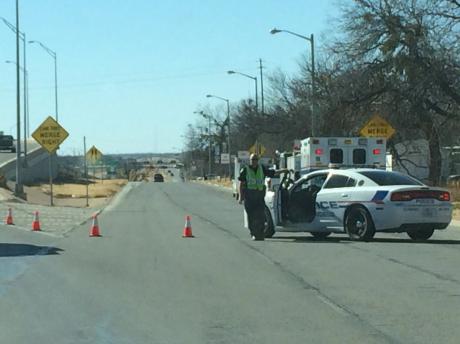 Police SWAT operations underway just north of downtown San Angelo.  (LIVE! Photo/Reagan Hyde)