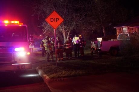 Fire on North St. in San Angelo, Mar. 29, 2014. (LIVE! Photo/John Basquez)