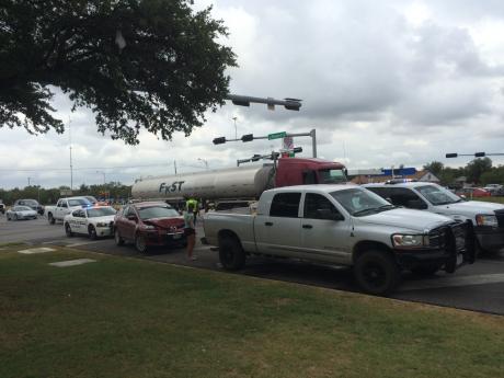 Crash at N. Bryant and 14th Street (LIVE! Photo/John Basquez)